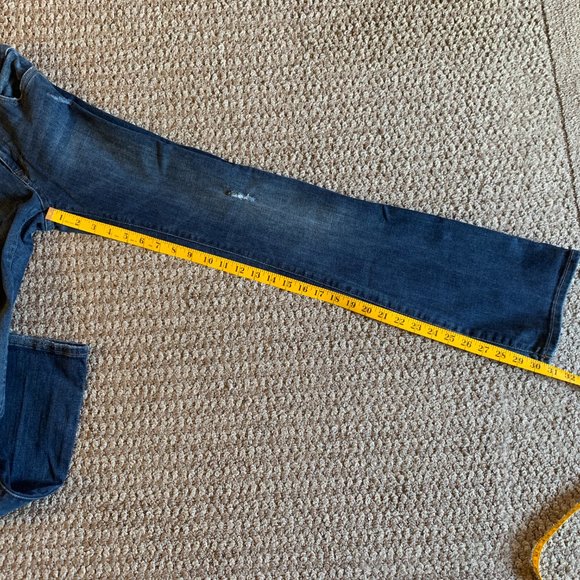 JEANs - sz 26x31 DL1961 Bridget Bootcut Instasculpt Dark Wash, distressed Holly - Picture 9 of 9